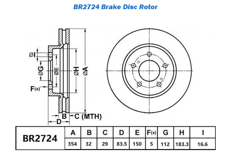 SUITABLE FOR LANDCRUISER 200 SERIES │BENDIX | ULTIMATE 4WD BRAKE ROTOR (FRONT)
