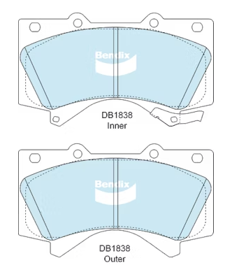 SUITABLE FOR LANDCRUISER 200 SERIES │BENDIX | HEAVY DUTY BRAKE PADS (FRONT)