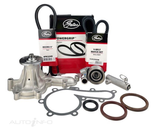 SUITABLE FOR LANDCRUISER | GATES | 1HDFT/1HDFTE Timing Belt Kit + Hydraulic Tensioner + Water Pump