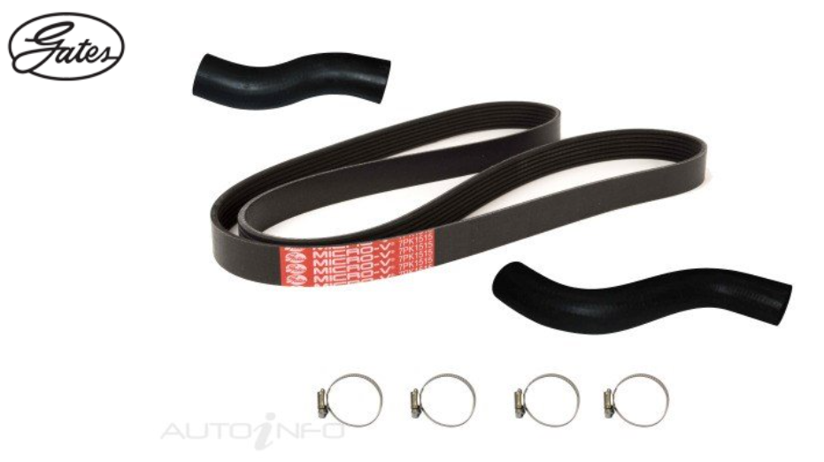 SUITABLE FOR N70 HILUX | GATES | Breakdown Kit (Serpentine Belt & Hoses)