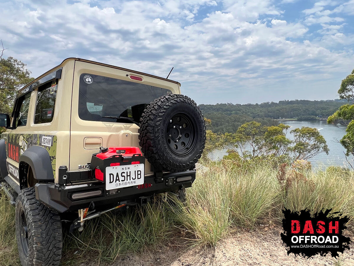 SUITABLE FOR JB74 JIMNY | DASH OFFROAD | DASH Jimny Rear Bar with Tyre Carrier