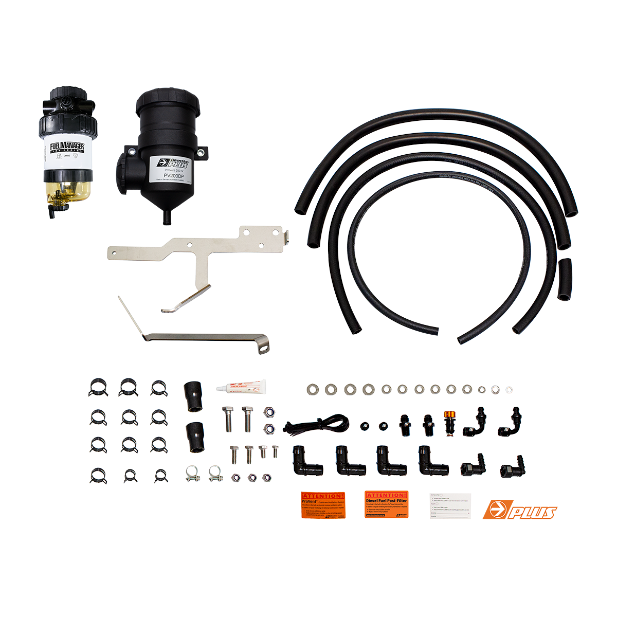 SUITABLE FOR PX RANGER | DIRECTION PLUS | 3.2TD Secondary Fuel Filter + ProVent Catch Can Kit