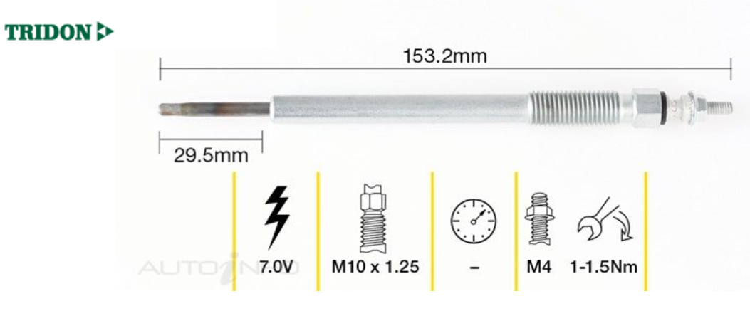 SUITABLE FOR HILUX & PRADO | TRIDON | Diesel Glow Plug