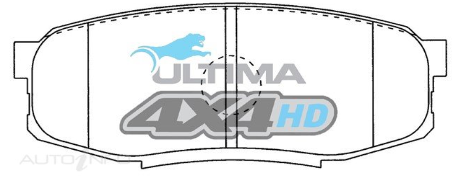 SUITABLE FOR LANDCRUISER 200 SERIES │ULTIMA | 4WD HEAVY DUTY BRAKE PADS (REAR)