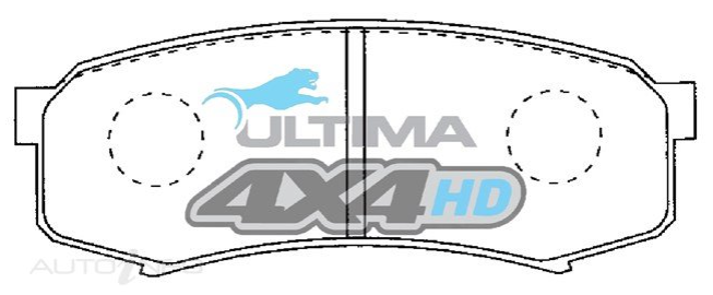 SUITABLE FOR LANDCRUISER/PRADO│ULTIMA | HEAVY DUTY 4WD BRAKE PADS (REAR)