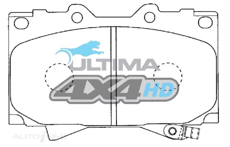 SUITABLE FOR LANDCRUISER│ULTIMA | 4X4 HEAVY DUTY BRAKE PADS (FRONT)