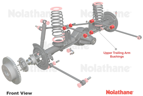 SUITABLE FOR 200/300 SERIES LANDCRUISER  | NOLATHANE | Trailing Arm Bush Kit - Rear (Upper)