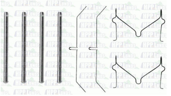 SUITABLE FOR EARLY LANDCRUISER, HILUX & PRADO | HPP LUNDS | Disc Caliper, Front -Anti Rattle Pin Kit
