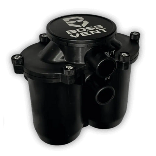 SUITABLE FOR N80 HILUX  | BOSSVENT | [Black] Oil Catch Can Kit (2015-2022)