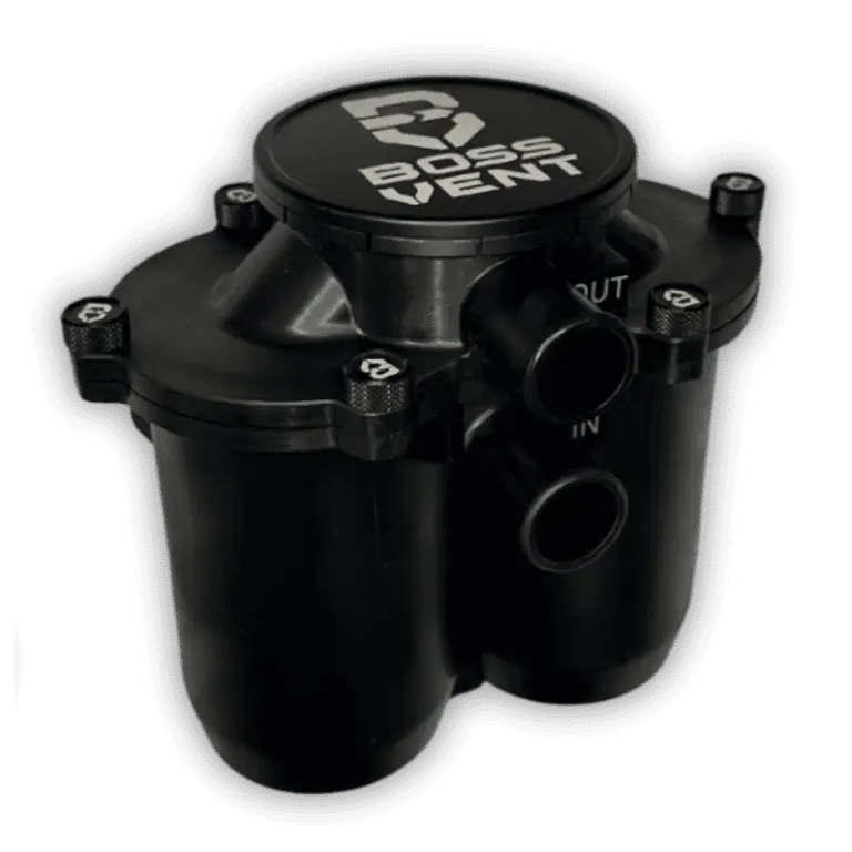 SUITABLE FOR 70 SERIES (V8) LANDCRUISER  | BOSSVENT | [Black] Oil Catch Can Kit (01.2007-08.2012)