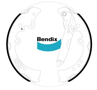 SUITABLE FOR N70 & N80 HILUX | BENDIX | Rear Brake Shoes [General Use]