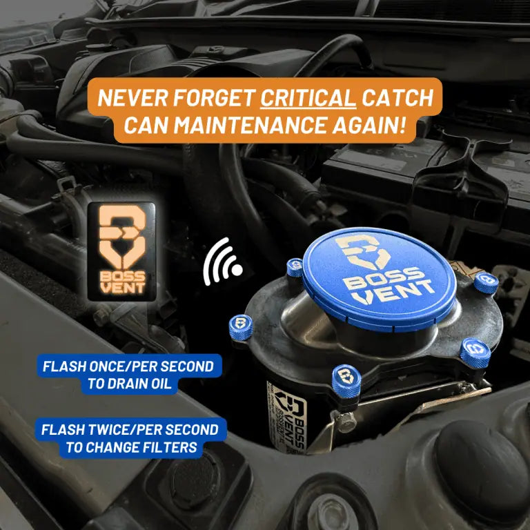 SUITABLE FOR 200 SERIES LANDCRUISER | BOSSVENT | [Black] Oil Catch Can Kit (2007-2021)