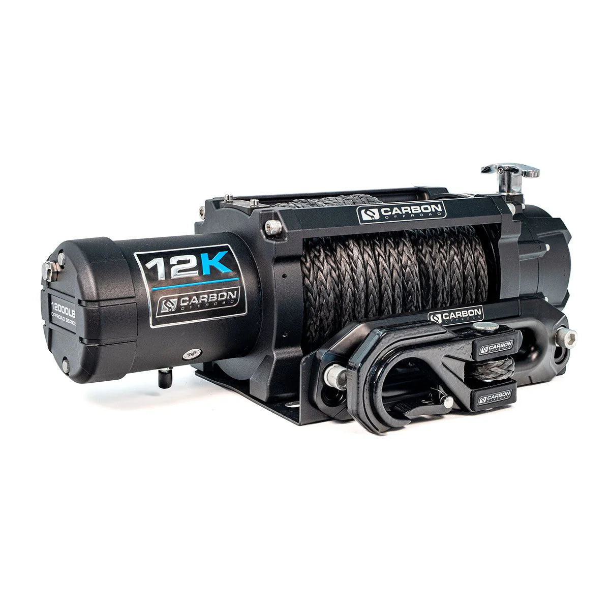 CARBON OFFROAD | Carbon 12K - 12000lb Winch V3X with MegaPro Hook
