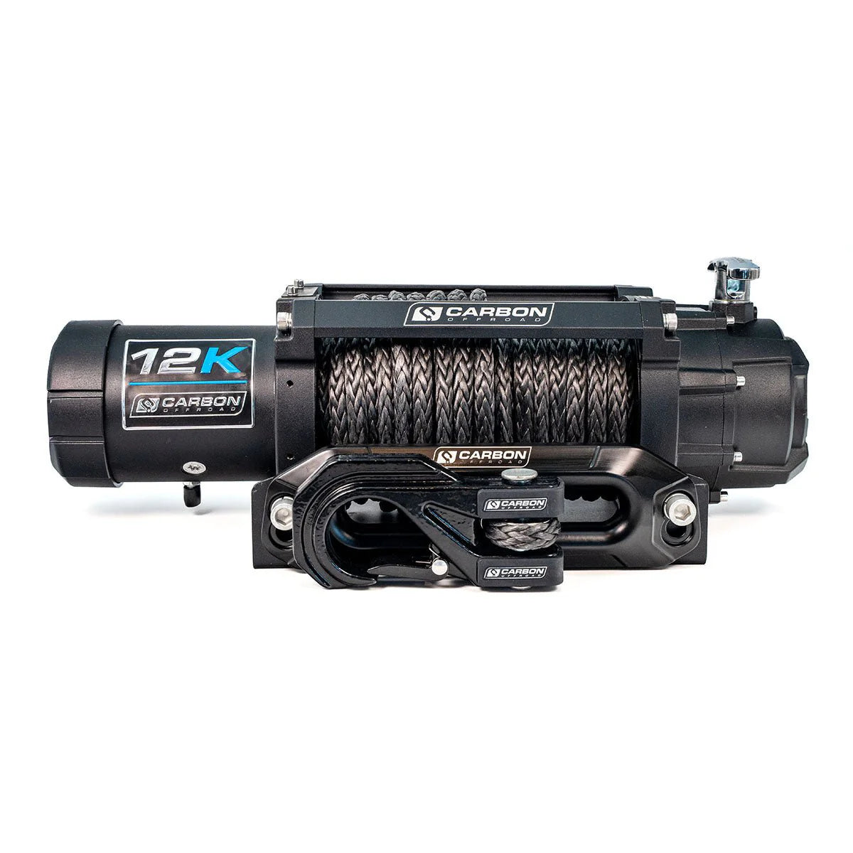 CARBON OFFROAD | Carbon 12K - 12000lb Winch V3X with MegaPro Hook