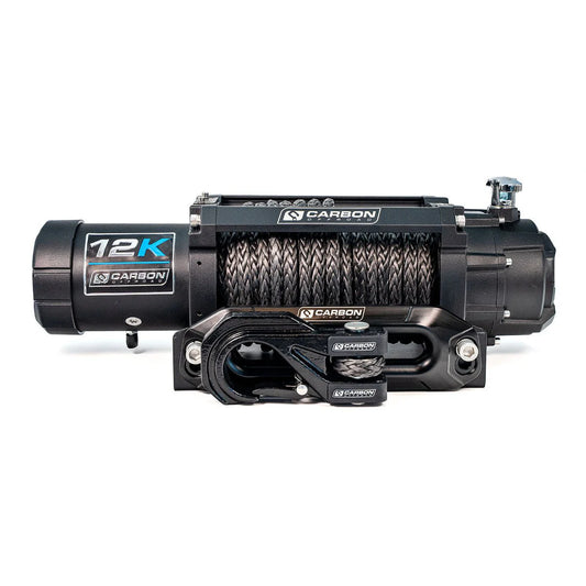 CARBON OFFROAD | Carbon 12K - 12000lb Winch V3X with MegaPro Hook