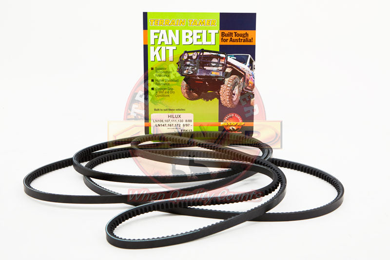SUITABLE FOR LN106R HILUX  | TERRAIN TAMER | Fan Belt Kit