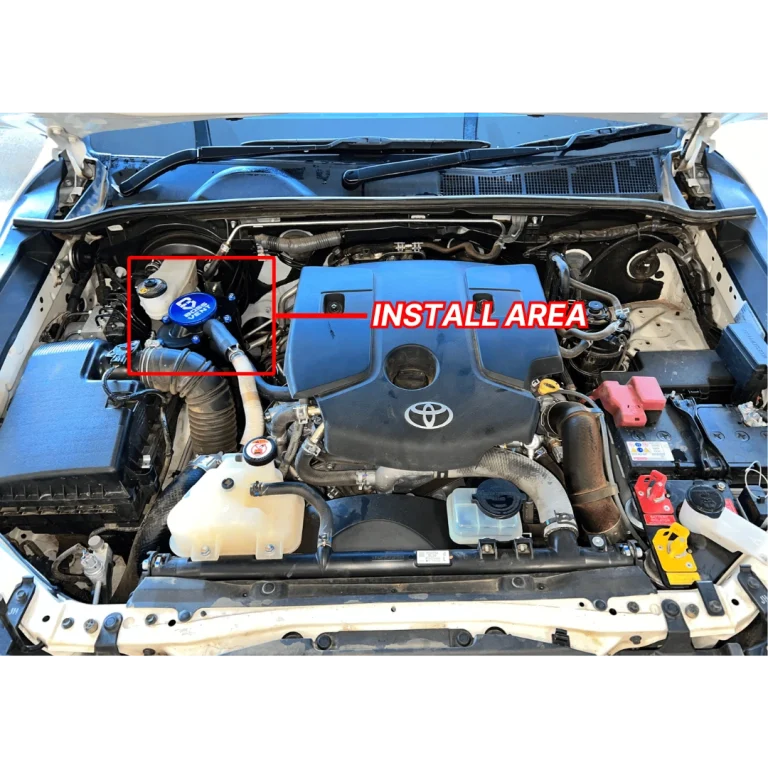 SUITABLE FOR N80 HILUX  | BOSSVENT | [Blue] Oil Catch Can Kit (2015-2022)