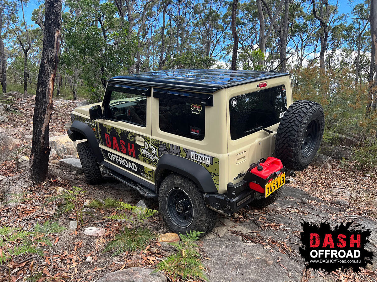 SUITABLE FOR JB74 JIMNY | DASH OFFROAD | DASH Jimny Rear Bar with Tyre Carrier