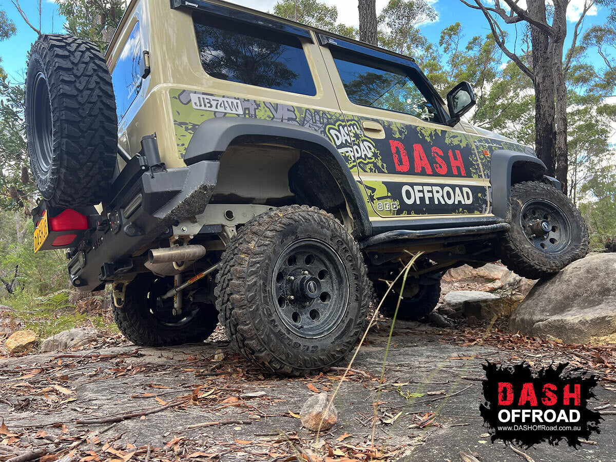 SUITABLE FOR JB74 JIMNY | DASH OFFROAD | DASH Jimny Rear Bar with Tyre Carrier