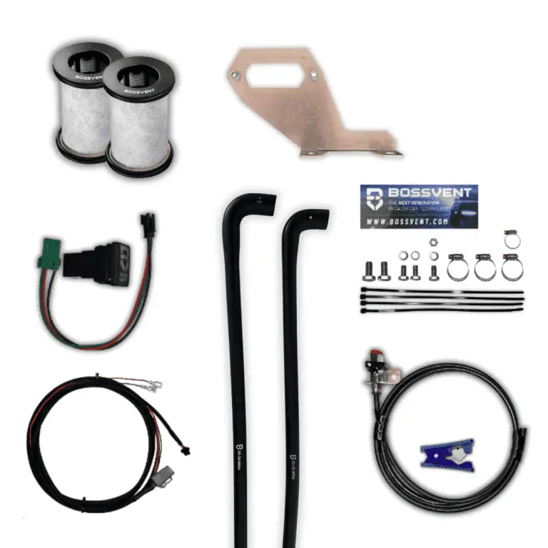 SUITABLE FOR N80 HILUX  | BOSSVENT | [Blue] Oil Catch Can Kit (2015-2022)