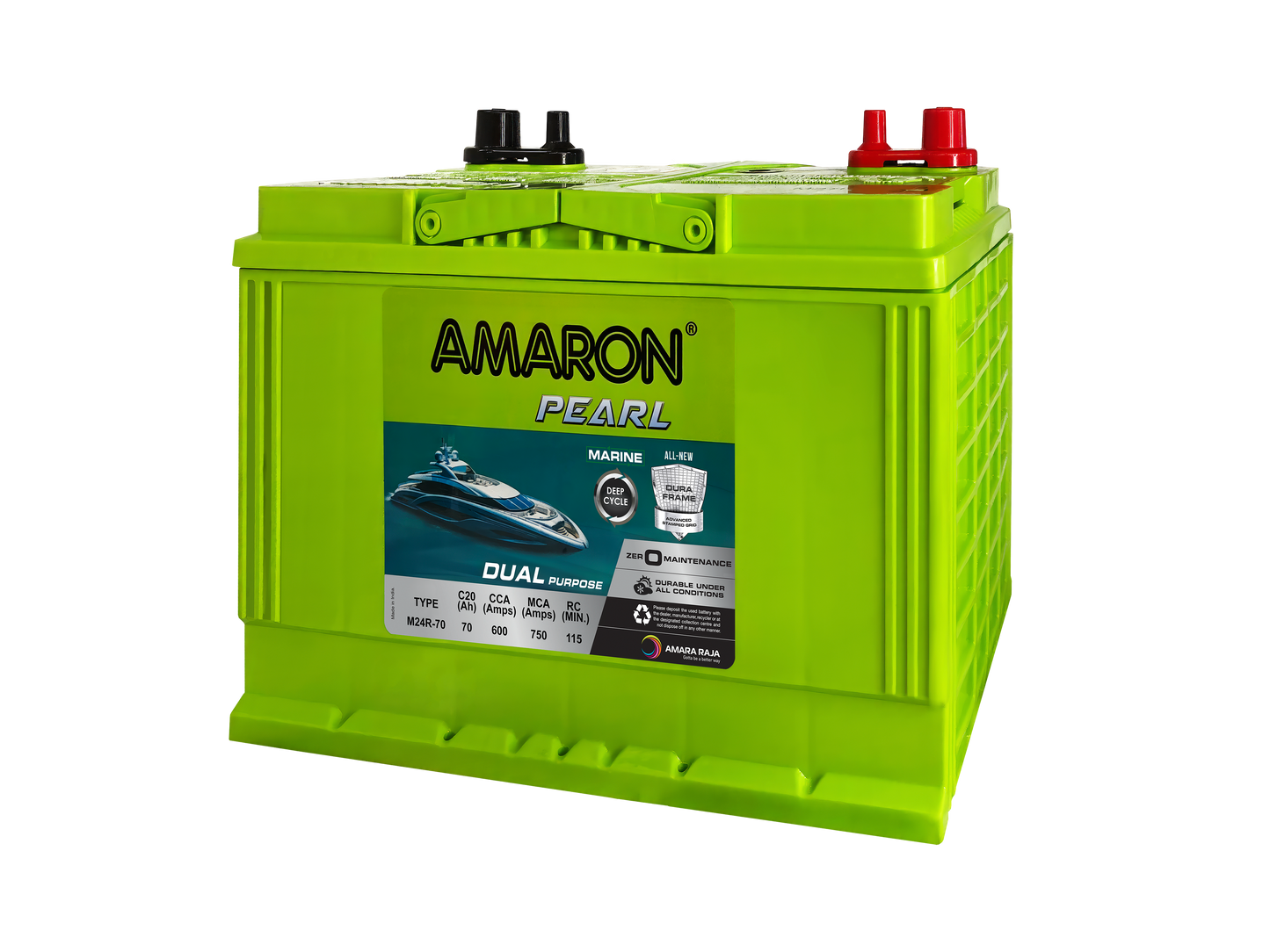 | AMARON | PEARL Marine Series 12V Battery - 600CCA