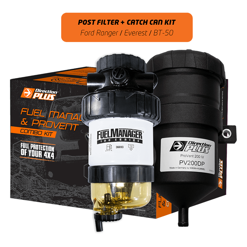 SUITABLE FOR PX RANGER | DIRECTION PLUS | 3.2TD Secondary Fuel Filter + ProVent Catch Can Kit