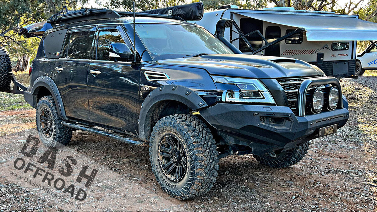 SUITABLE FOR Y62 PATROL | DASH OFFROAD | SERIES 5 Patrol S5 Predator Hooped Front Bar