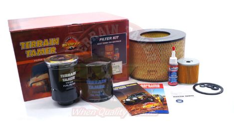 SUITABLE FOR LANDCRUISER & BUNDERA | TERRAIN TAMER | 1HZ & 1PZ Filter Kit (With Secondary Fuel Filter)
