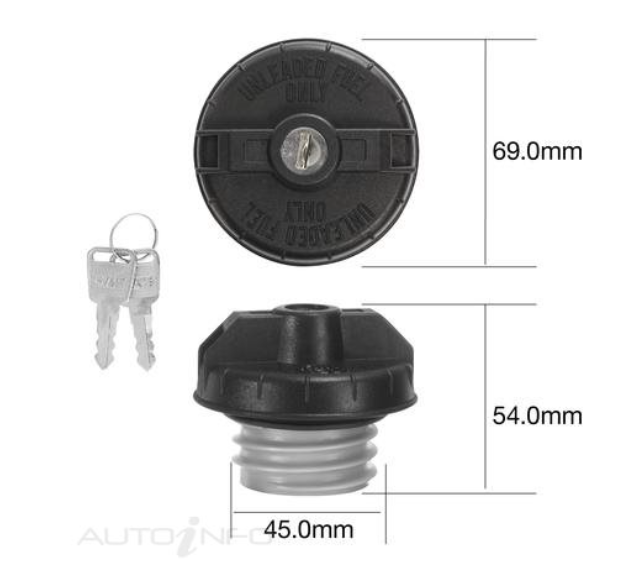 SUITABLE FOR JB74V (GJ) JIMNY | TRIDON | Fuel Cap (Locking Type)