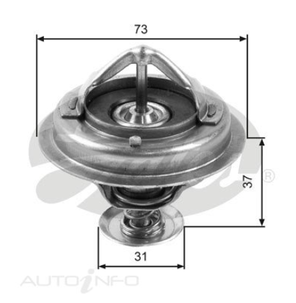 SUITABLE FOR 40/60 SERIES LANDCRUISER | GATES | Later Model 2H Thermostat (88°C)
