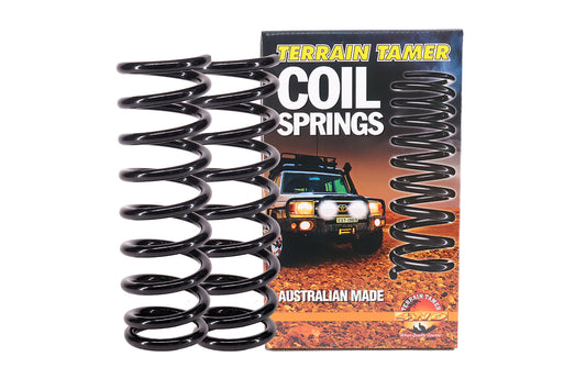 SUITABLE FOR JB74V (GJ) JIMNY | TERRAIN TAMER | +40mm Lift, Medium Duty, Front Coil (2018 & On)