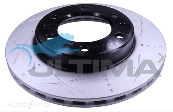 SUITABLE FOR LANDCRUISER 40/50/60 & SWB 70 SERIES │ULTIMA | SLOTTED DISC ROTOR (FRONT)