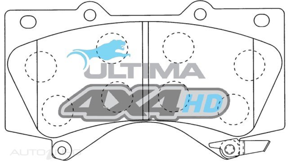 SUITABLE FOR LANDCRUISER 200 SERIES │ULTIMA | 4WD HEAVY DUTY BRAKE PADS (FRONT)