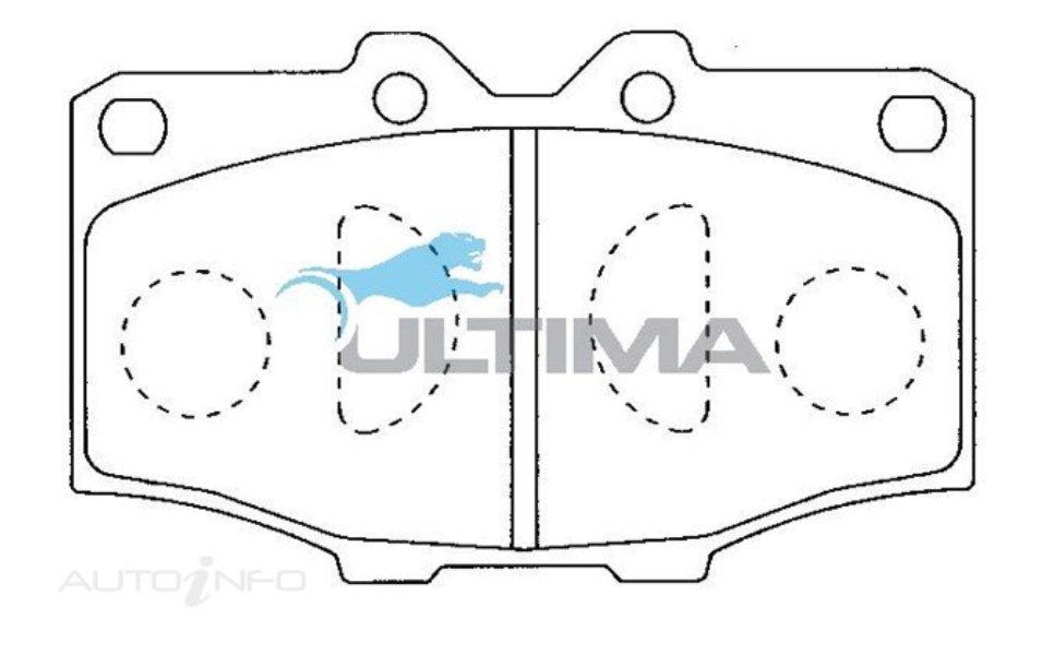 SUITABLE FOR LANDCRUISER 40/50/60 & SWB 70 SERIES │ULTIMA | BRAKE PADS (FRONT)